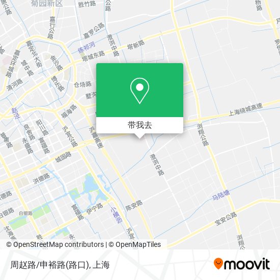 周赵路/申裕路(路口)地图