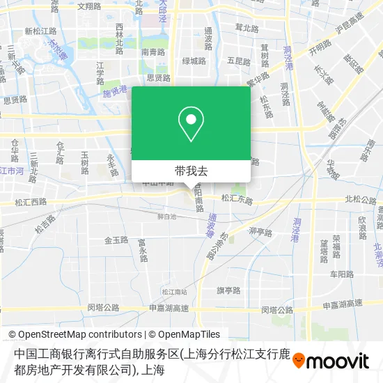 中国工商银行离行式自助服务区(上海分行松江支行鹿都房地产开发有限公司)地图