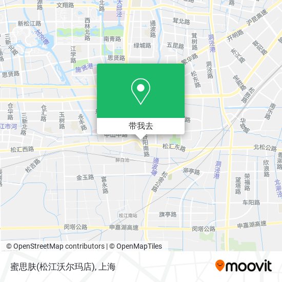 蜜思肤(松江沃尔玛店)地图