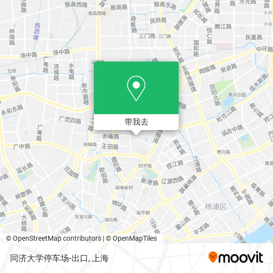 同济大学停车场-出口地图