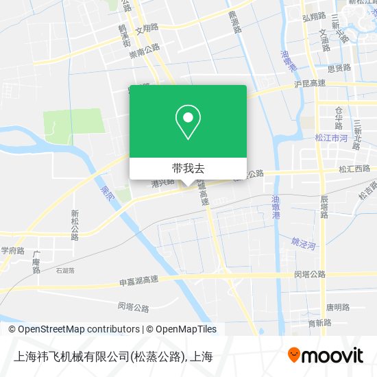 上海祎飞机械有限公司(松蒸公路)地图