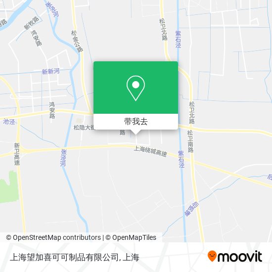 上海望加喜可可制品有限公司地图