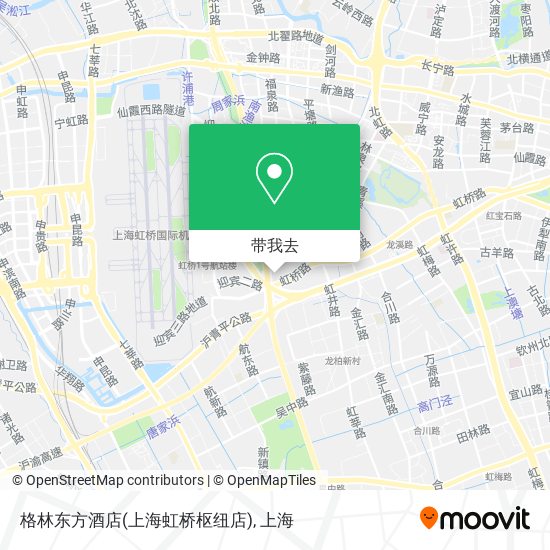 格林东方酒店(上海虹桥枢纽店)地图