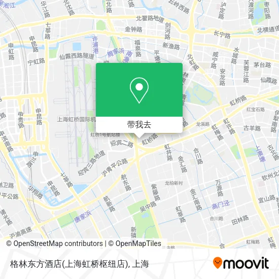 格林东方酒店(上海虹桥枢纽店)地图