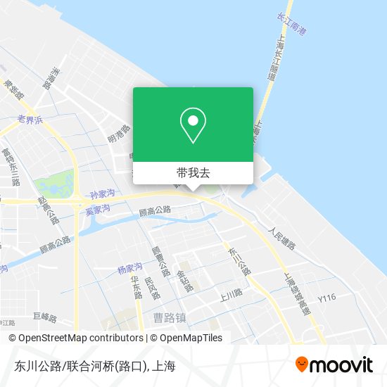 东川公路/联合河桥(路口)地图