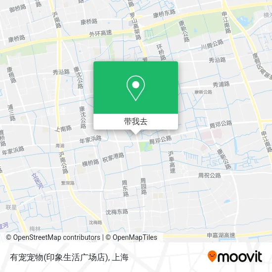 有宠宠物(印象生活广场店)地图