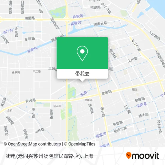 街电(老同兴苏州汤包馆民耀路店)地图