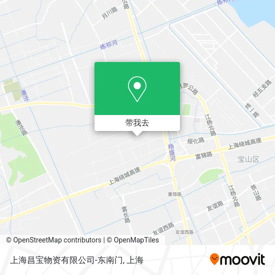 上海昌宝物资有限公司-东南门地图