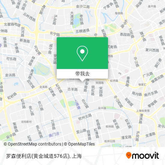 罗森便利店(黄金城道576店)地图