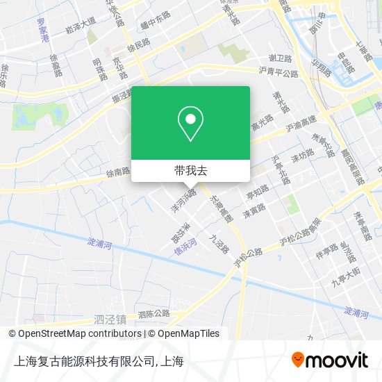 上海复古能源科技有限公司地图