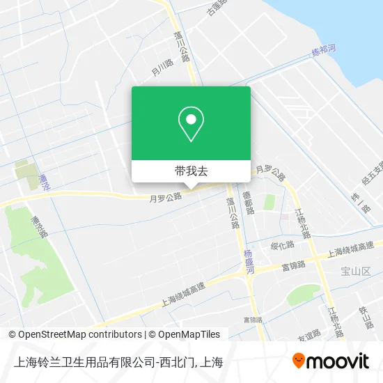 上海铃兰卫生用品有限公司-西北门地图
