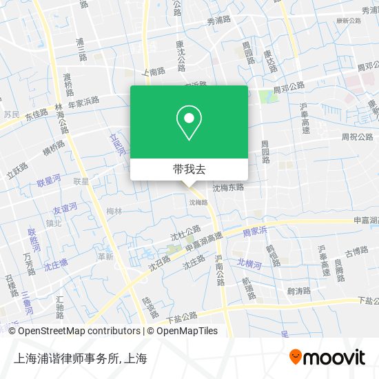 上海浦谐律师事务所地图