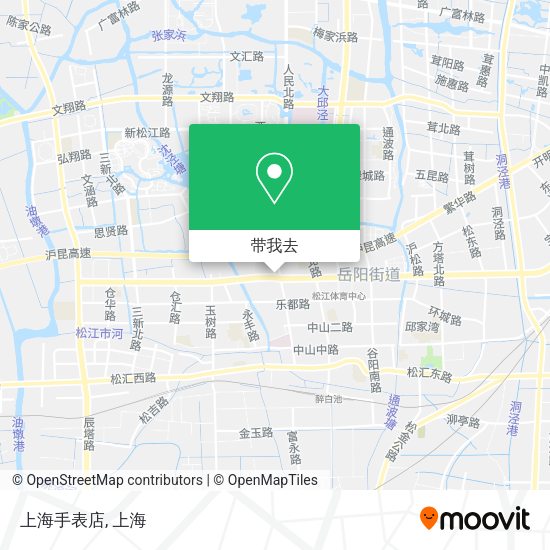 上海手表店地图