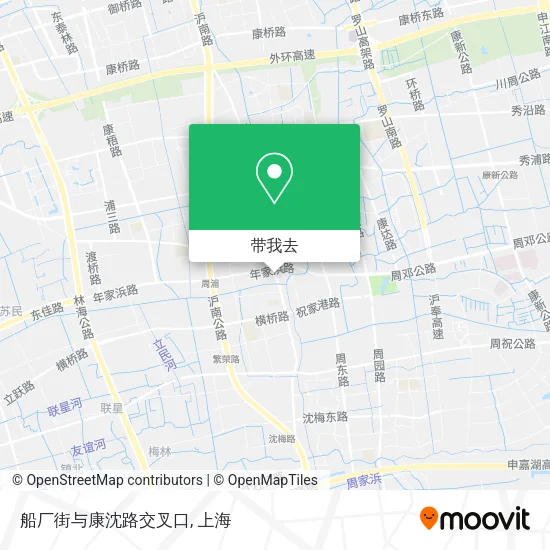 船厂街与康沈路交叉口地图