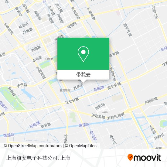 上海旗安电子科技公司地图