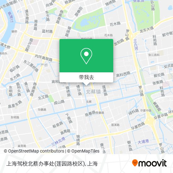 上海驾校北蔡办事处(莲园路校区)地图
