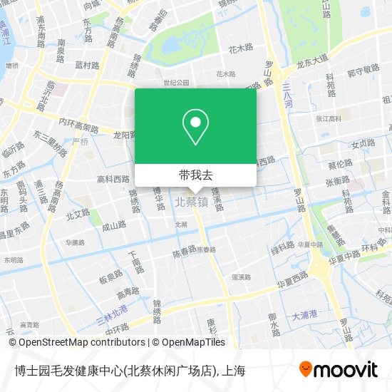 博士园毛发健康中心(北蔡休闲广场店)地图