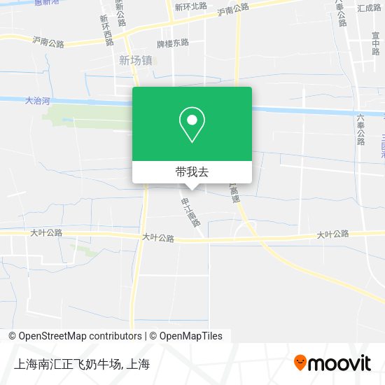 上海南汇正飞奶牛场地图