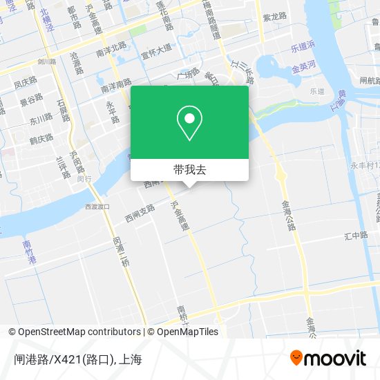 闸港路/X421(路口)地图