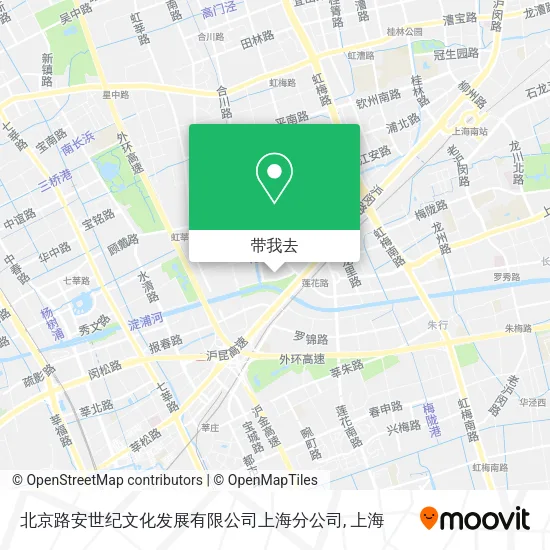 北京路安世纪文化发展有限公司上海分公司地图