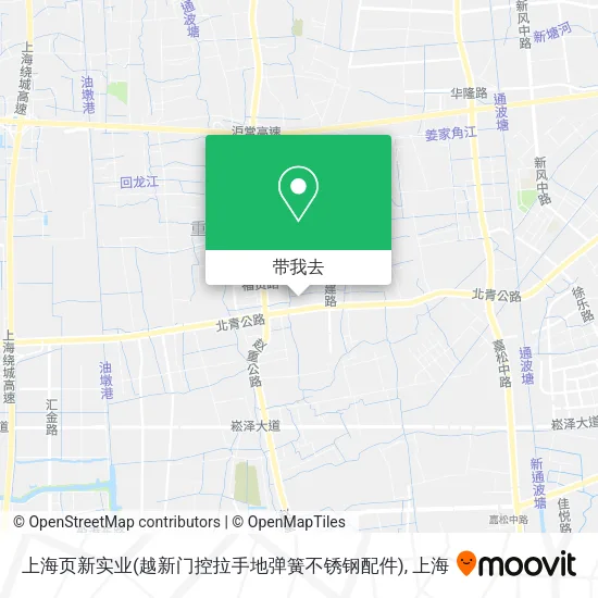 上海页新实业(越新门控拉手地弹簧不锈钢配件)地图