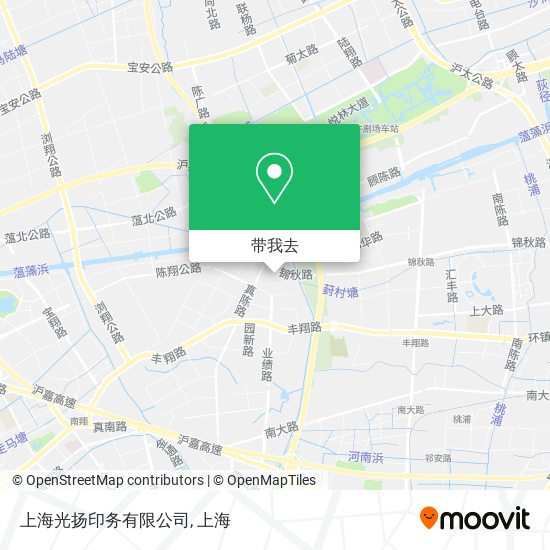 上海光扬印务有限公司地图
