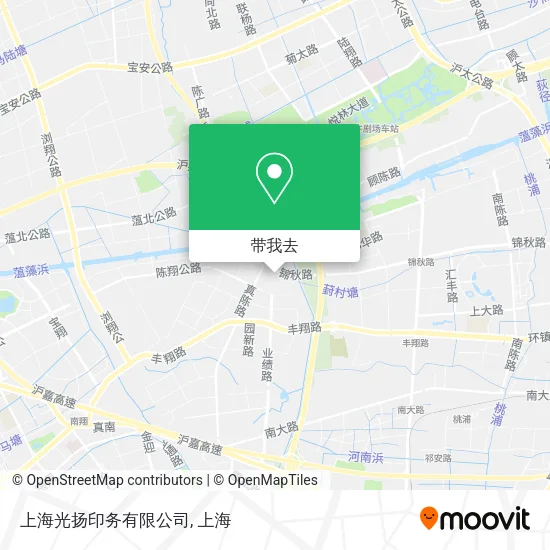 上海光扬印务有限公司地图