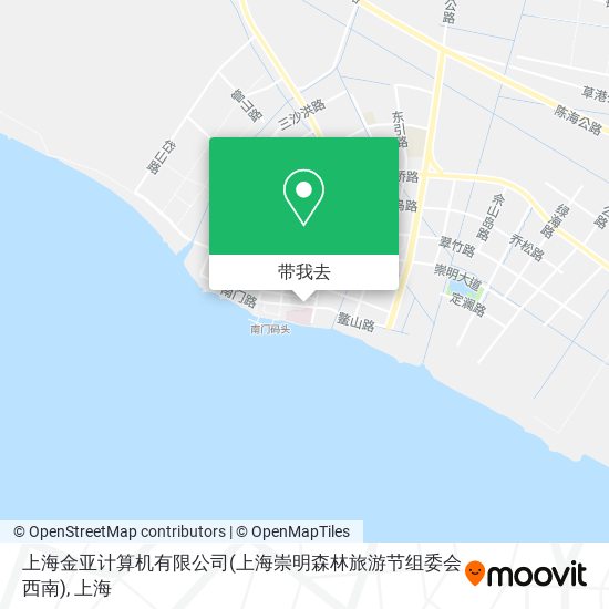 上海金亚计算机有限公司(上海崇明森林旅游节组委会西南)地图