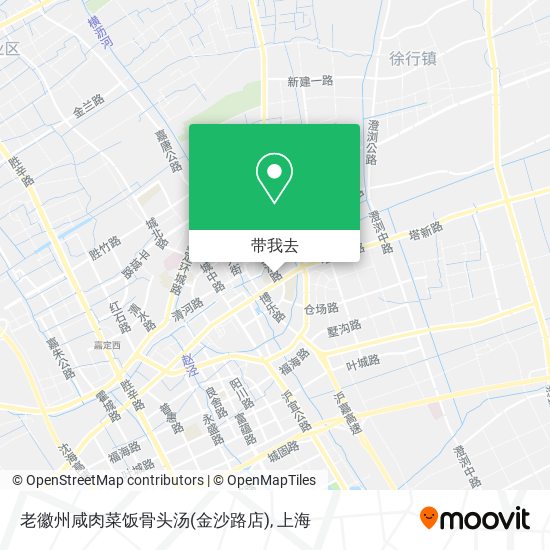 老徽州咸肉菜饭骨头汤(金沙路店)地图