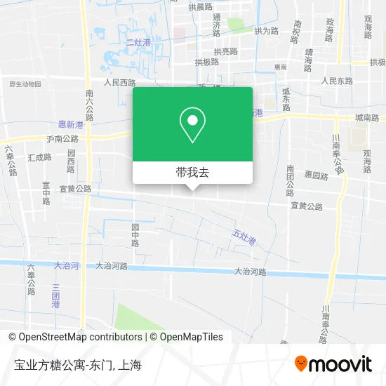 宝业方糖公寓-东门地图