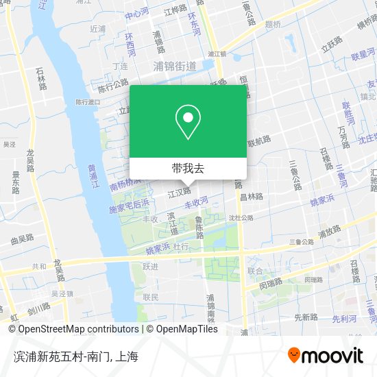 滨浦新苑五村-南门地图