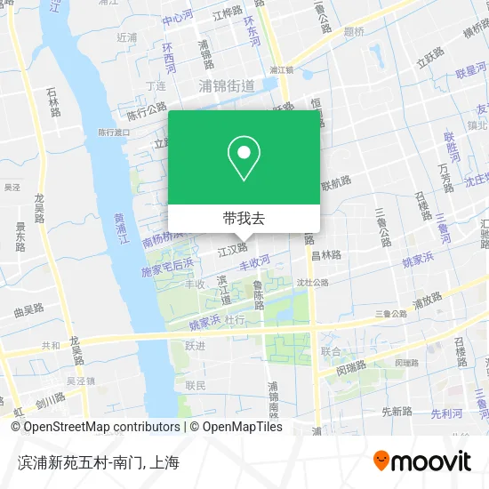 滨浦新苑五村-南门地图