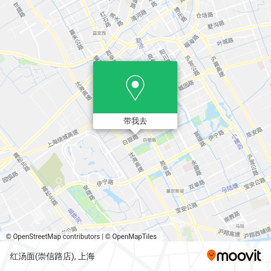 红汤面(崇信路店)地图