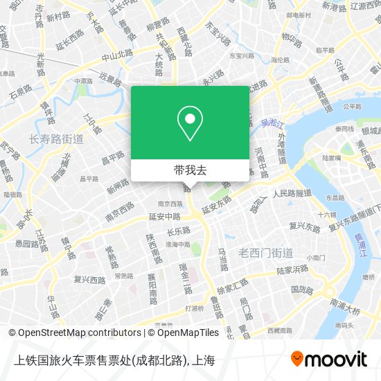 上铁国旅火车票售票处(成都北路)地图