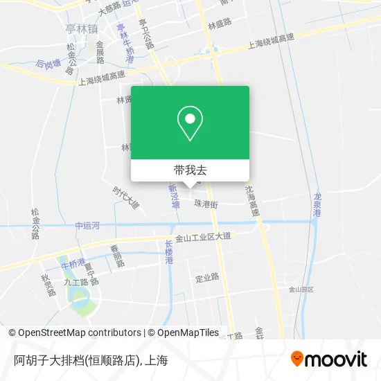 阿胡子大排档(恒顺路店)地图
