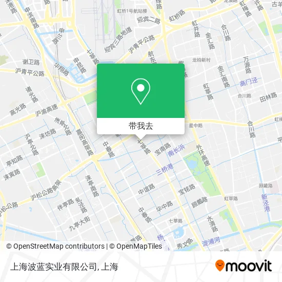 上海波蓝实业有限公司地图
