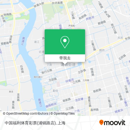 中国福利体育彩票(浦锦路店)地图