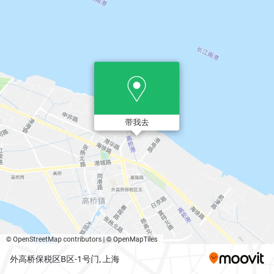 外高桥保税区B区-1号门地图