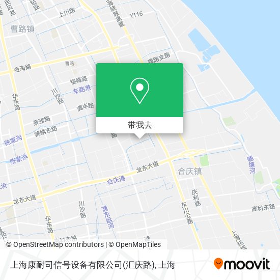 上海康耐司信号设备有限公司(汇庆路)地图