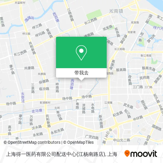 上海得一医药有限公司配送中心(江杨南路店)地图