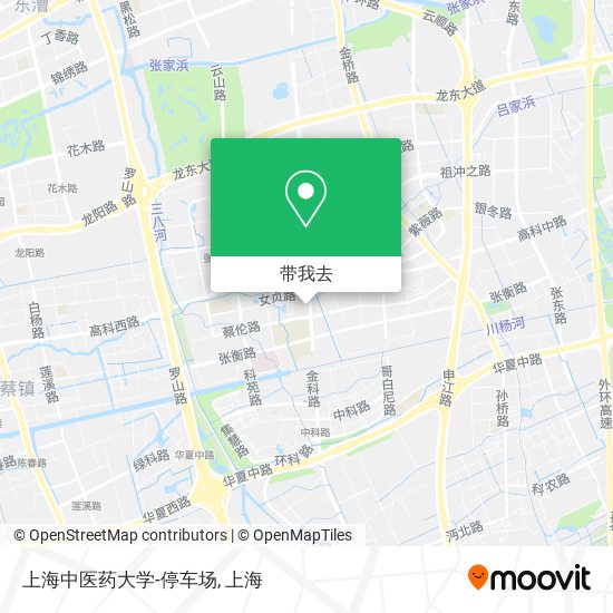 上海中医药大学-停车场地图