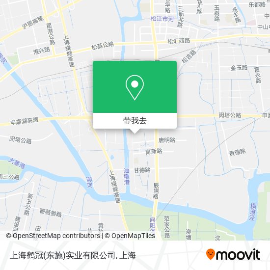 上海鹤冠(东施)实业有限公司地图