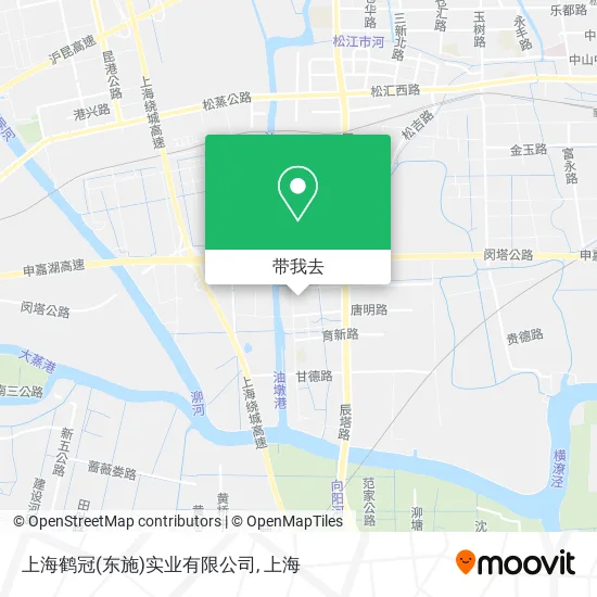 上海鹤冠(东施)实业有限公司地图