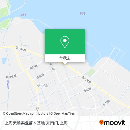 上海天墨实业苗木基地-东南门地图