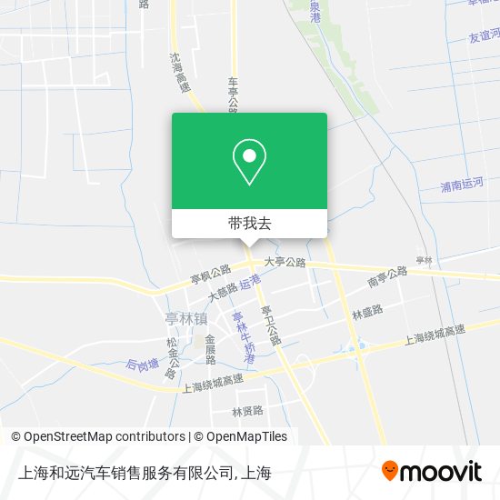 上海和远汽车销售服务有限公司地图