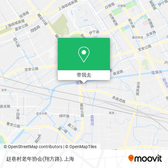 赵巷村老年协会(翔方路)地图