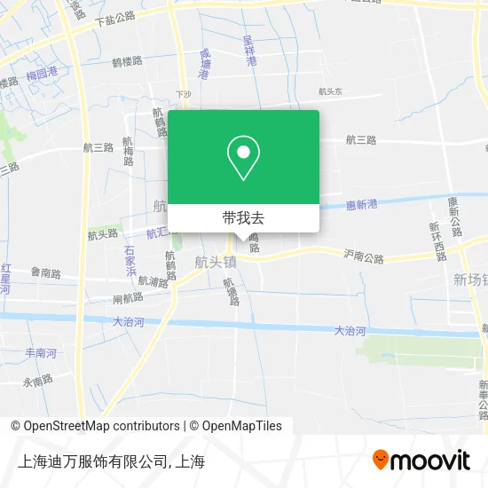 上海迪万服饰有限公司地图