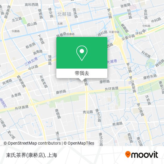 束氏茶界(康桥店)地图