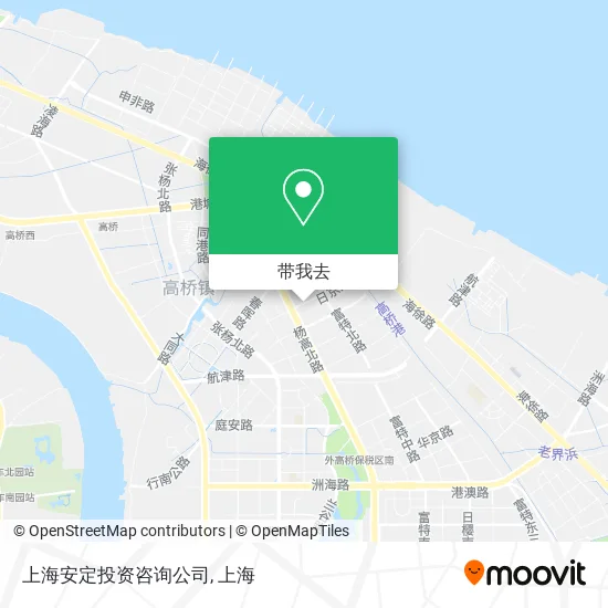 上海安定投资咨询公司地图