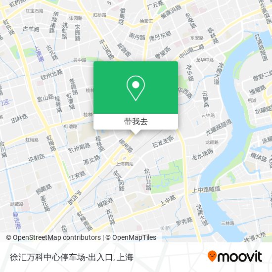 徐汇万科中心停车场-出入口地图